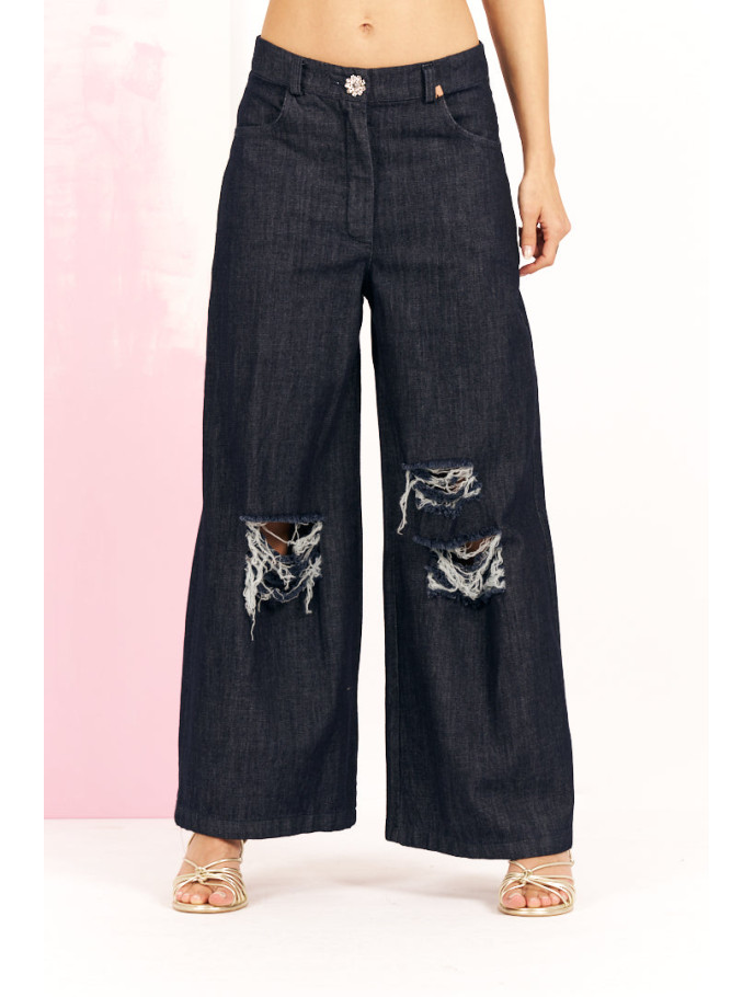 d'elle PANTALONES DENIM CON DESGARROS